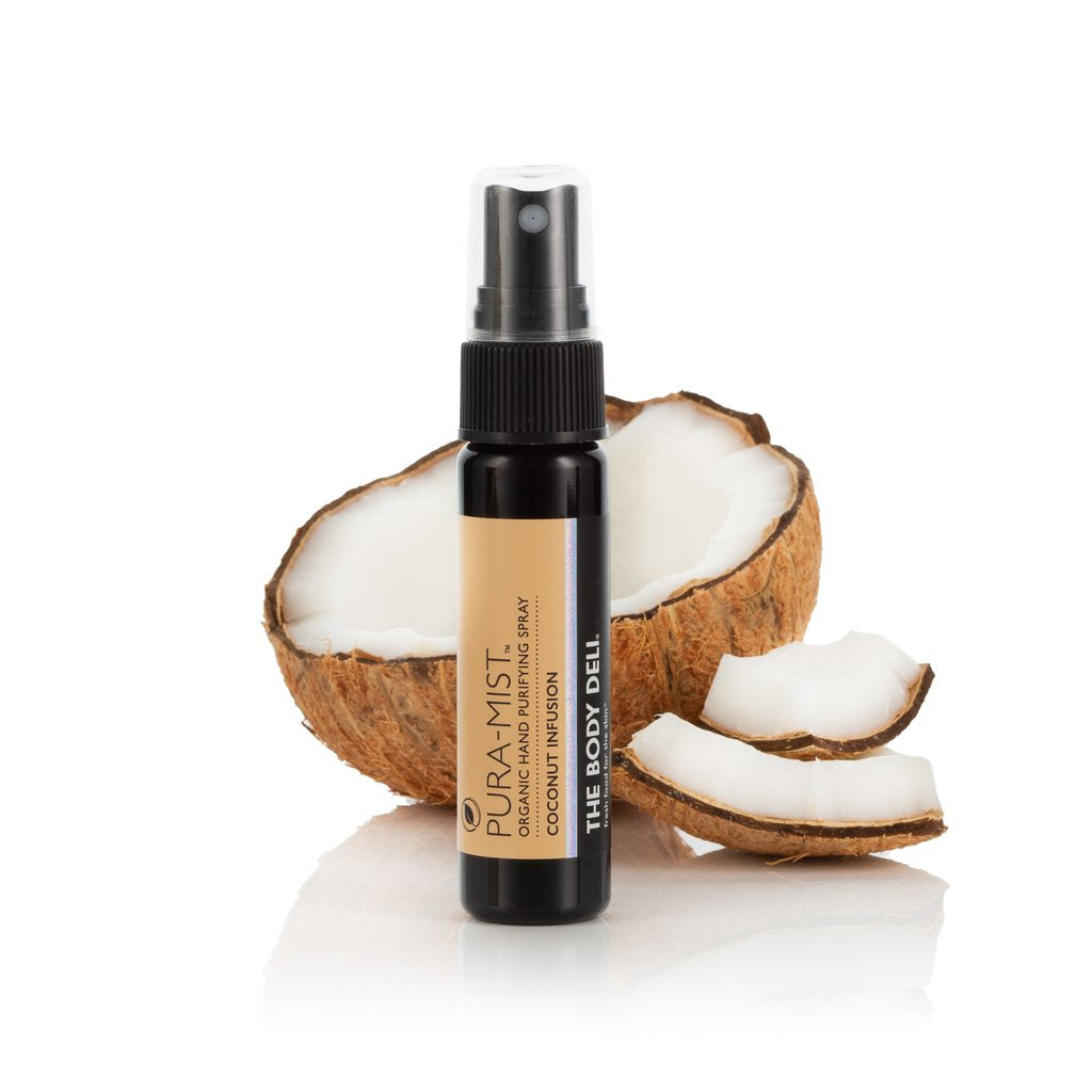 The Body Deli Pura Mist – Coconut Infusion bottle on white background
