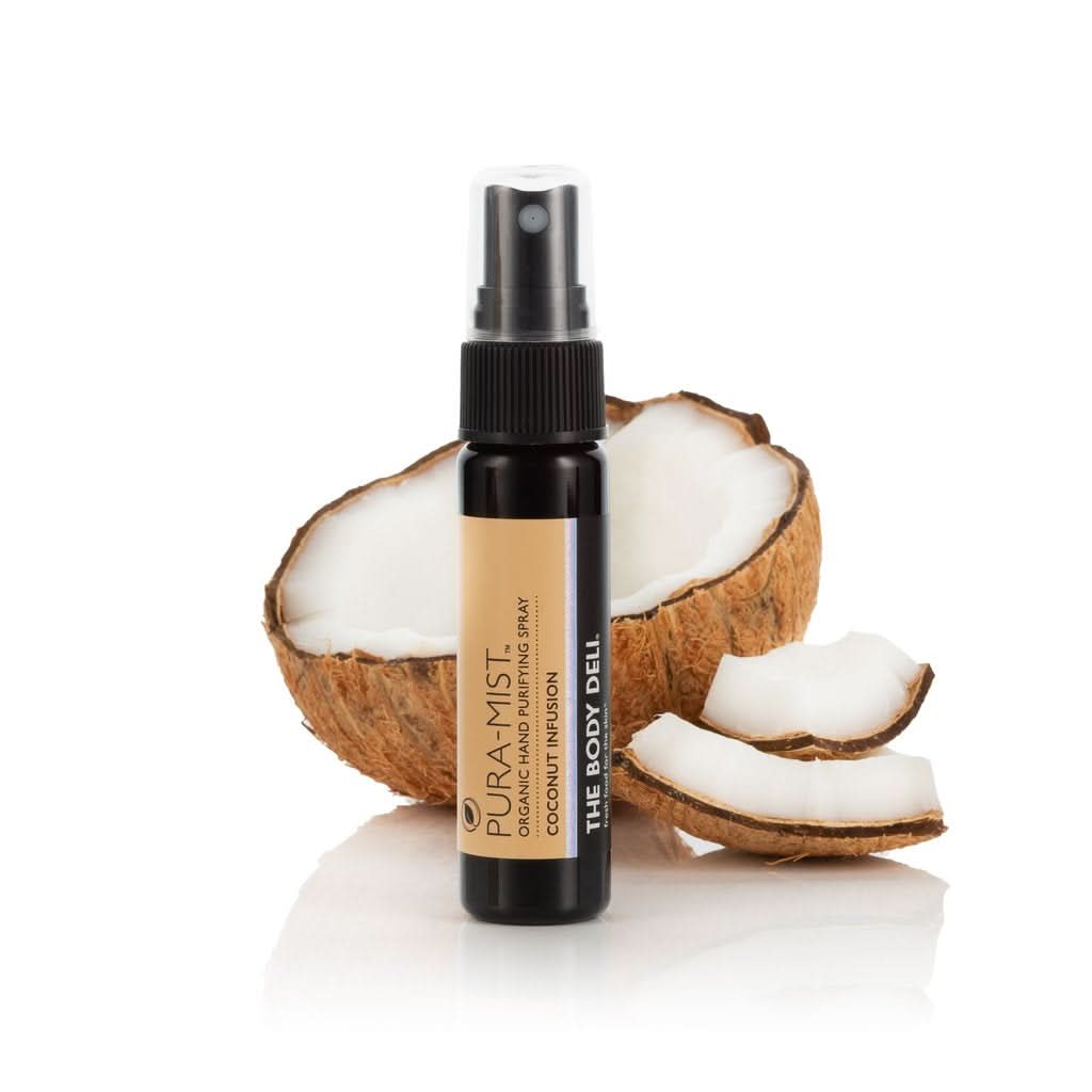 The Body Deli Pura Mist – Coconut Infusion bottle on white background
