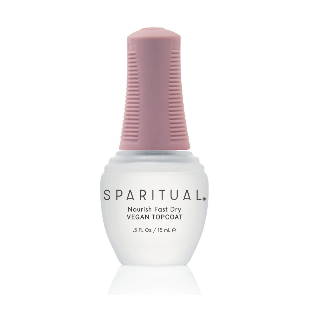 Quick-dry topcoat with argan oil and algae