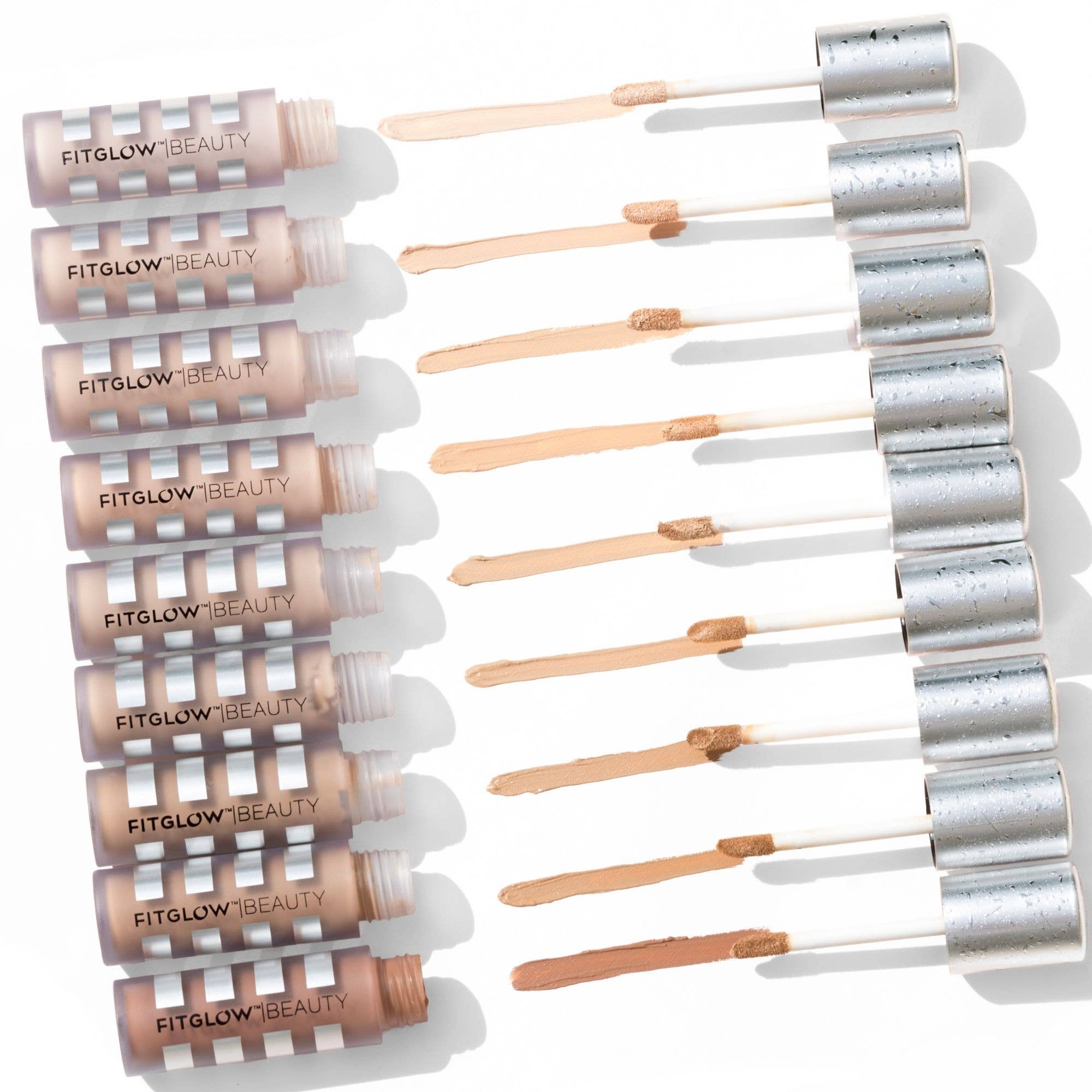 Fitglow Beauty - Conceal + Full Coverage Skin Treatment Face Concealer: C4.7 - Tan Warm with Golden Undertones