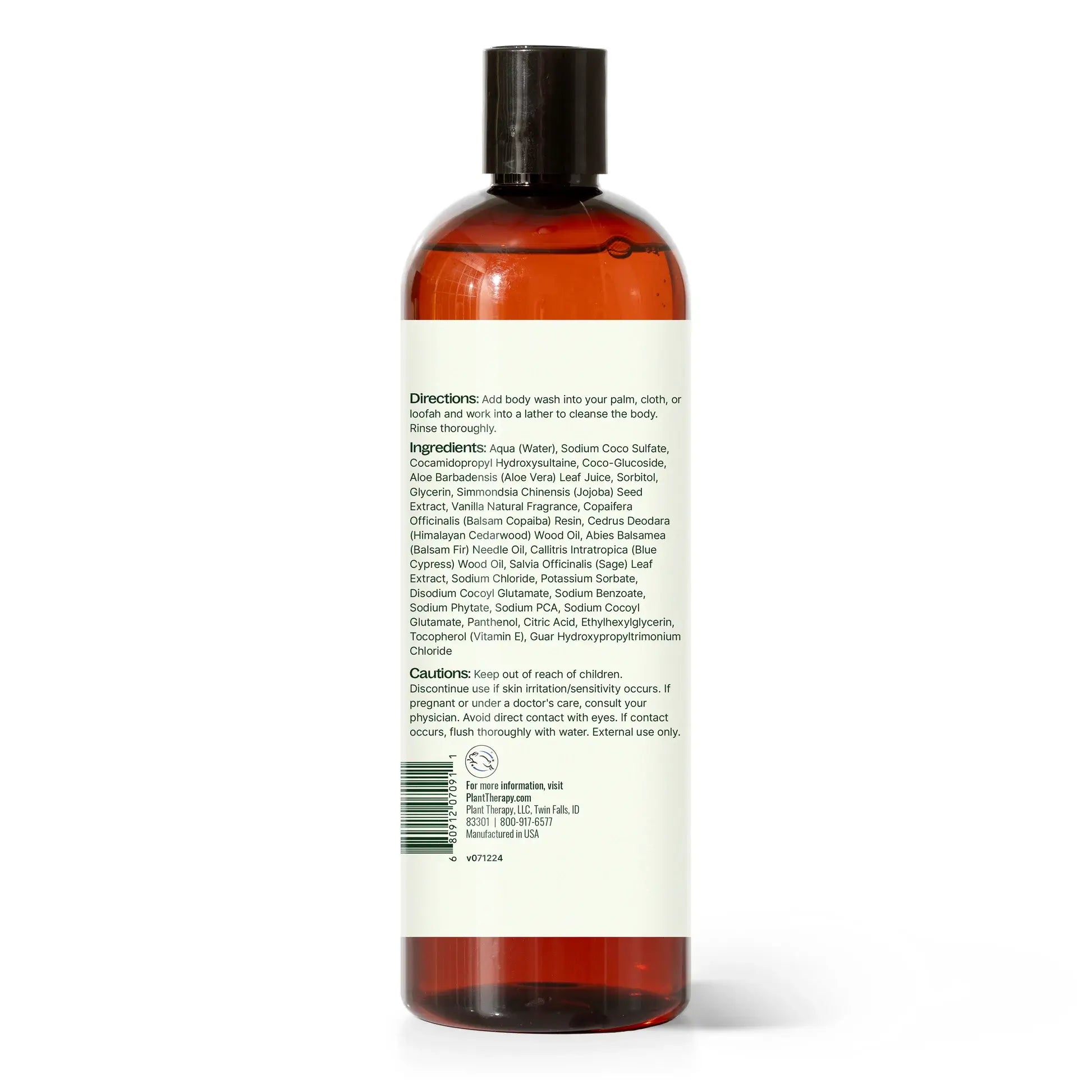 Plant Therapy - Vanilla Woods Body Wash 16 oz