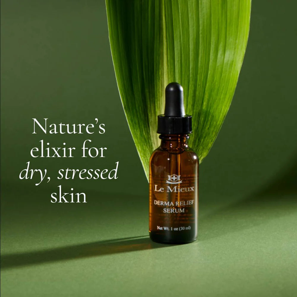 Close-up of Le Mieux Derma Relief Serum oil-based formula
