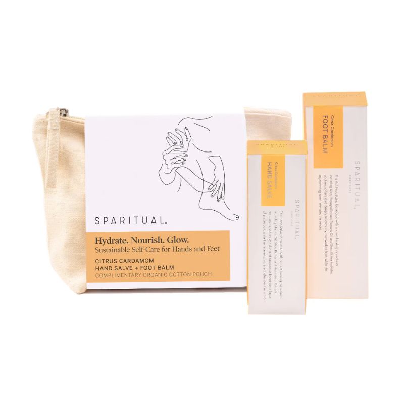 SpaRitual Citrus Cardamom Hand Salve + Foot Balm Gift Set